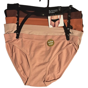 Attributes Woman’s 5 Pack Seamless Bikinis Underwear Size Large NWT